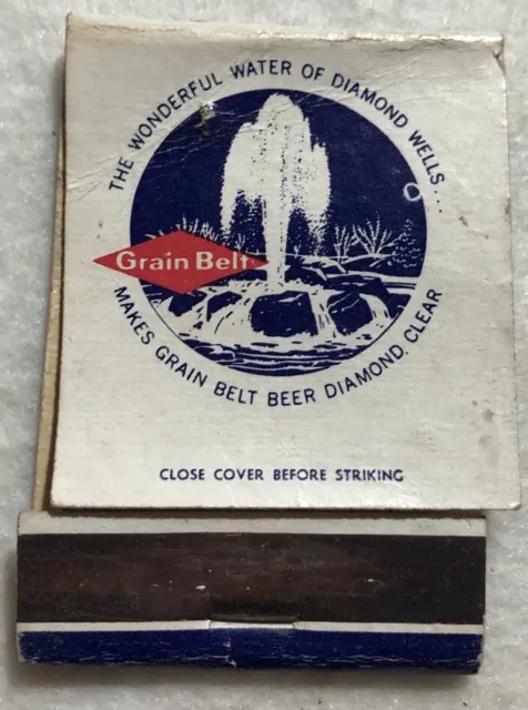 Grain Belt Makes Grain Belt Beer Diamond Clear Matchbook Cover