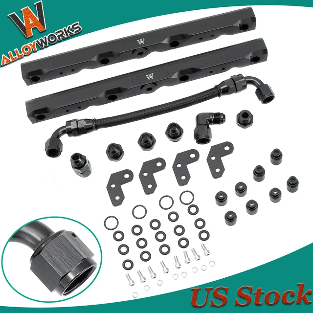 Billet Aluminum Fuel Rail Kit For GM Chevy LS3 6.0L 6.2L L92 L96 L99
