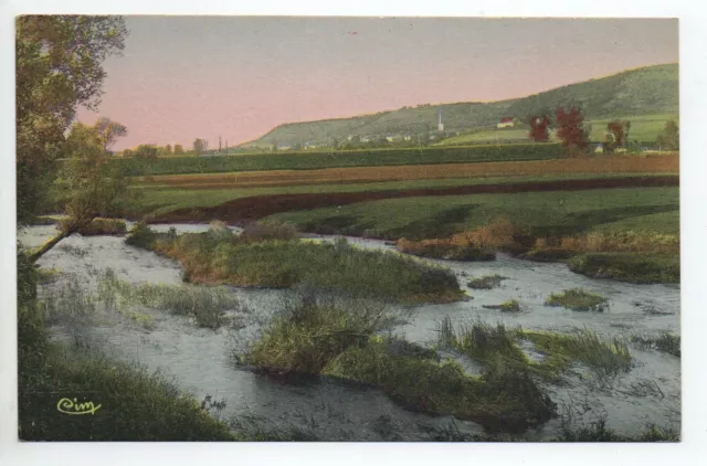 BOLOGNE  Haute Marne CPA 52 carte couleur vue sur la marne