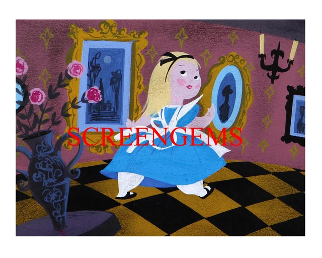 WALT DISNEY ALICE in Wonderland concept art Mary Blair RARE photo mint ...