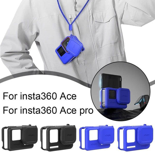 Silicone Case Lens Cap for Insta360 Ace Pro ShockProof Protective Silicone Ca тο