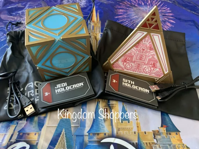 Disneyland Star Wars Galaxy’s Edge Jedi & Sith Holocron Set Lights Sound Effects