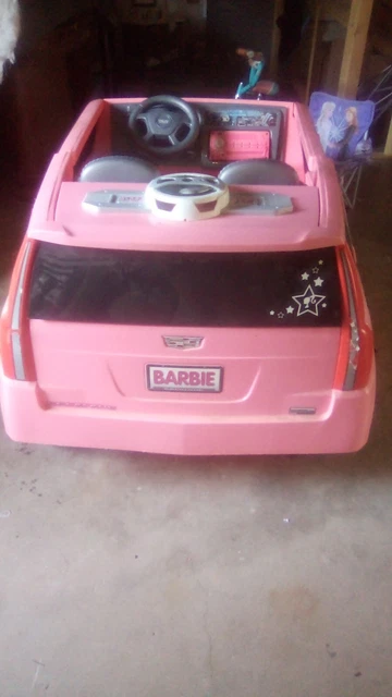 Pink barbie cadillac escalade power wheels on sale