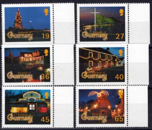 ZAYIX Guernsey 750-755 MNH Christmas Trees Sark Post Office 090823S06