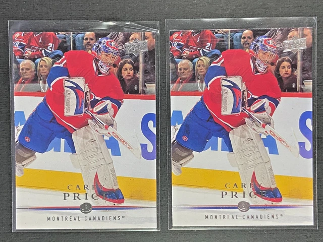 Carey Price x2 Lot 2008-09 Upper Deck #95