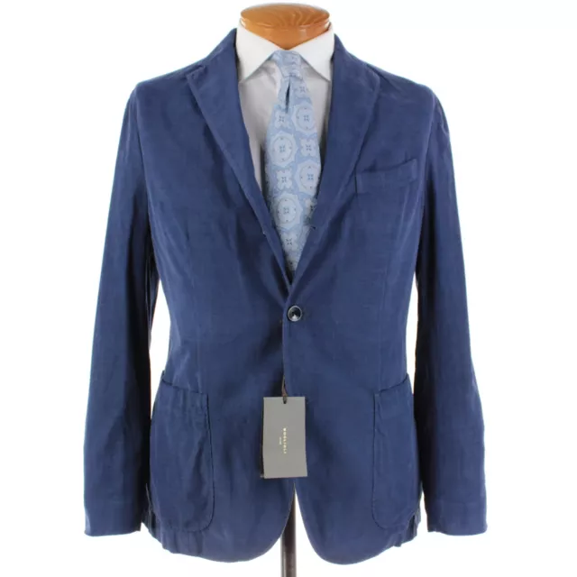 Boglioli NWD Cotton Corduroy Sport Coat / K Jacket Size 50R (40R US) In Blue