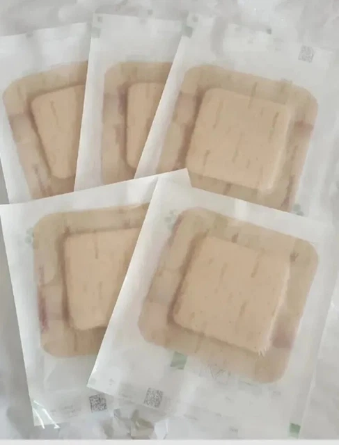 💞 5 Mepilex Border Flex 4x4" Self-Adherent Soft Silicone Foam Dressing 595300💞
