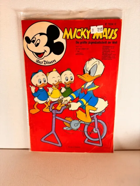 Micky Maus Heft 1971 Nr 42 Disney Comic #A15 Sammlung Selten Konvolut