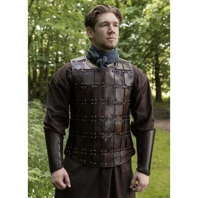 Armure D'épaule En Cuir Pour Cosplay LARP Renaissance - Style Médieval Warwolf Noir