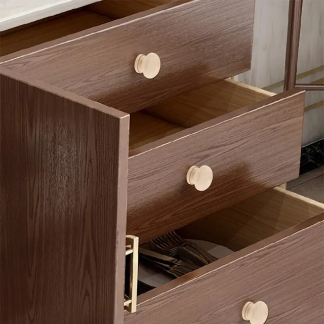 Boutons ronds tiroir armoire en bois armoire bouton porte armoire meubles poignées 3