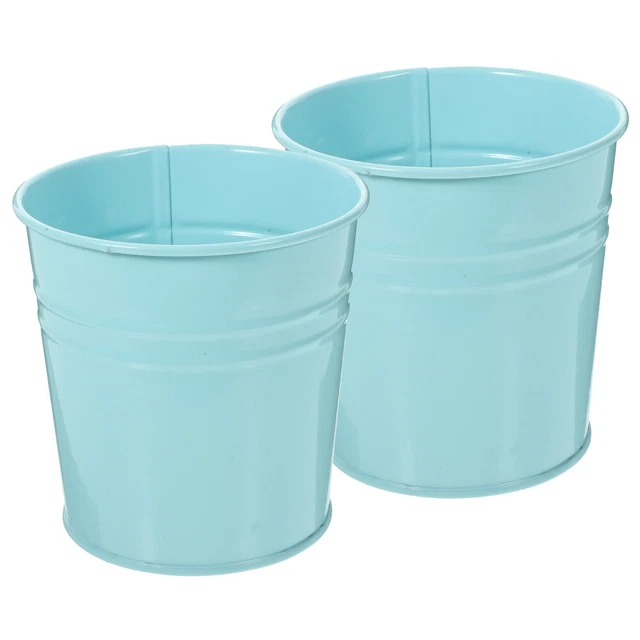2 stücke Metall Pflanzer Blumentopf Pflanze Eimer Balkon Garten Terrassen Büro