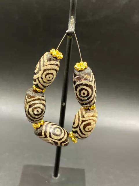 Old Ancient Antique Pyu city states cultures Bead from Burma 9