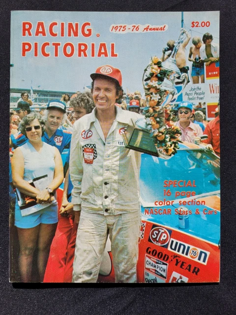 1975-76 ANNUAL RACING Pictorial Magazine, NASCAR/USAC/ARCA/Sprints ...
