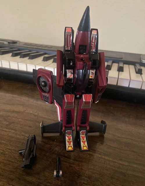 VINTAGE G1 1985 Transformers THRUST Decepticon Jet with both wings and ...