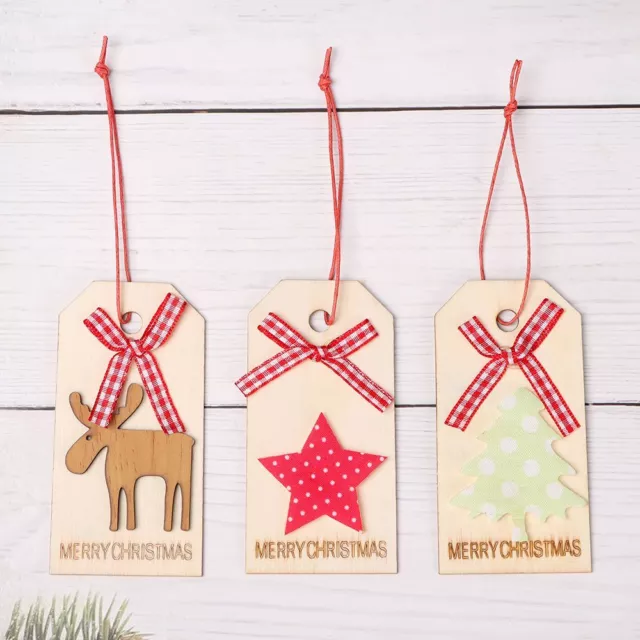 Decor Christmas Tree Decor Wooden Pendants Navidad Ornament Hanging Decoration