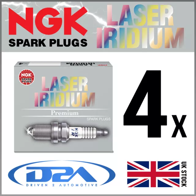 4x NGK IZFR6P7 (97153) LASER IRIDIUM CANDELE For AUDI A1 1.2 05/10-->