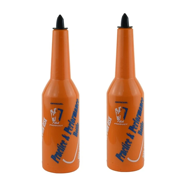 2X Flair Bartender Bartending Bar Pub Botella, Shaker - Naranja I1D4