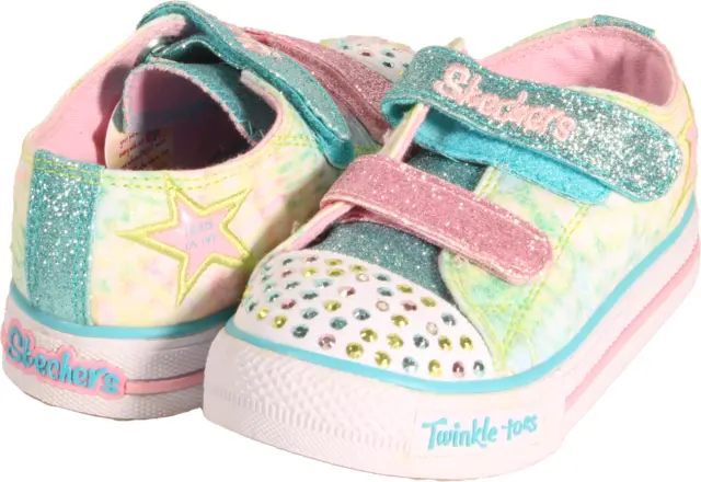 Skechers Twinkle Toes - Peace N Love Toddler Girls Sneaker Multi US Size 8