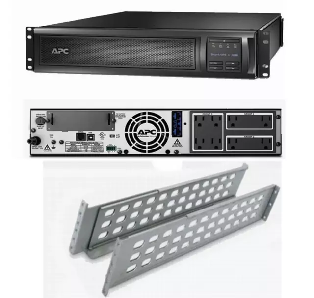 APC SMX1500RM2U Smart-UPS Power Backup LCD 1500VA 1000W 120V Rack mountable REF