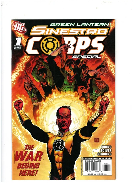 Green Lantern: Sinestro Corps Special #1 DC Comics 2007 Geoff Johns NM- 9.2