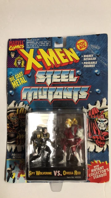 1994 ToyBiz Marvel X-men Steel Mutants: Spy Wolverine vs Omega Red action figure