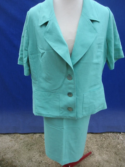 ENSEMBLE TAILLEUR VESTE Et Jupe Marque Tony La Marca T42 EUR 35,00 - FR