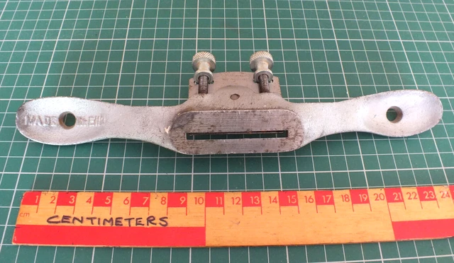 Vintage Stanley Spoke Shave Flat Bottom & Twin Adjusters 3