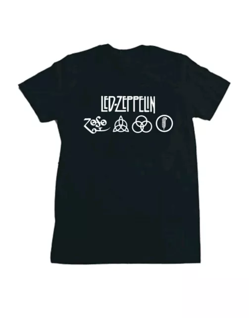 T-shirt Led Zeppelin  band rock t-shirt maglia musica tshirt