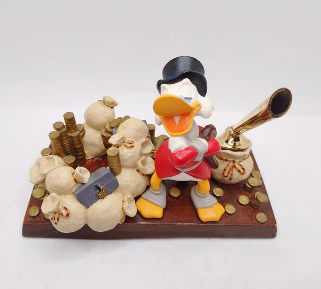 VINTAGE WALT DISNEY Scrooge McDuck Desk Top Pen Holder 1990s No Pen 62