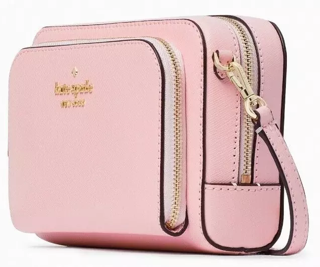 Kate Spade Staci Dual Zip Around Crossbody Lavender Pink Leather WLR00410 NWT