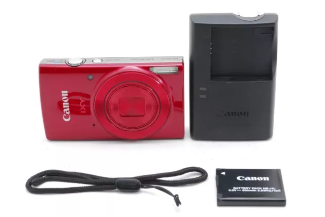 [A. MINT] Canon IXY 190 PowerShot ELPH 190 IS IXUS 190 Cámara digital Rojo...