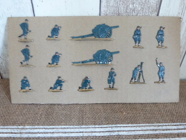 20 Soldats Prussiens En étain Plat - Zinnfiguren - Premier Empire (échelle 1:60)