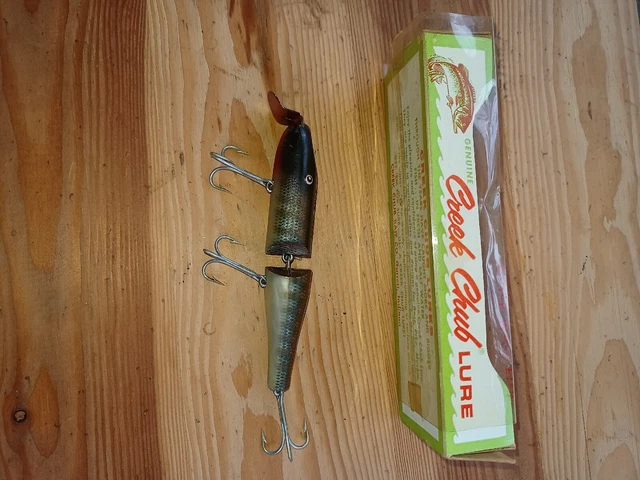 Vtg Creek Chub Jointed Pikie + Box, N/ Mint, 4.1/2" Long.