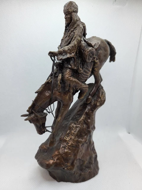 Franklin Mint The Mountain Man Bronze Sculpture Frederic Remington Franklin Mint The Mountain Man Bronze Sculpture Frederic Remington