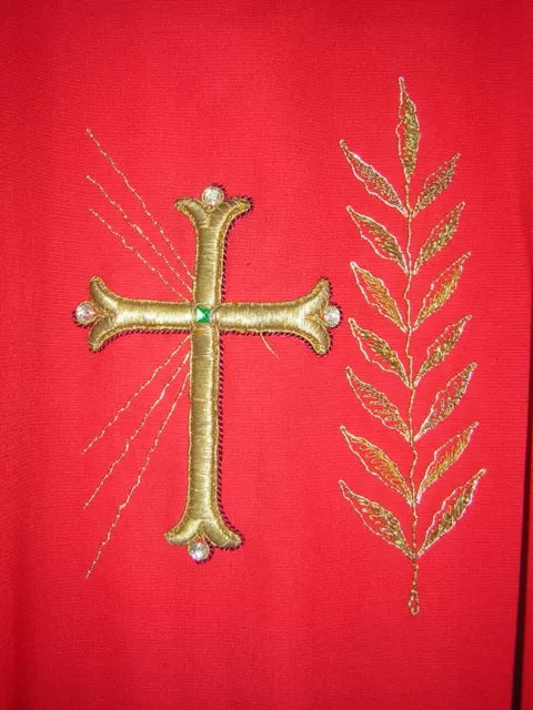 Antik Messgewand Gothic Paramente Priestergewand Pianeta Vestment Casel Kasel 3