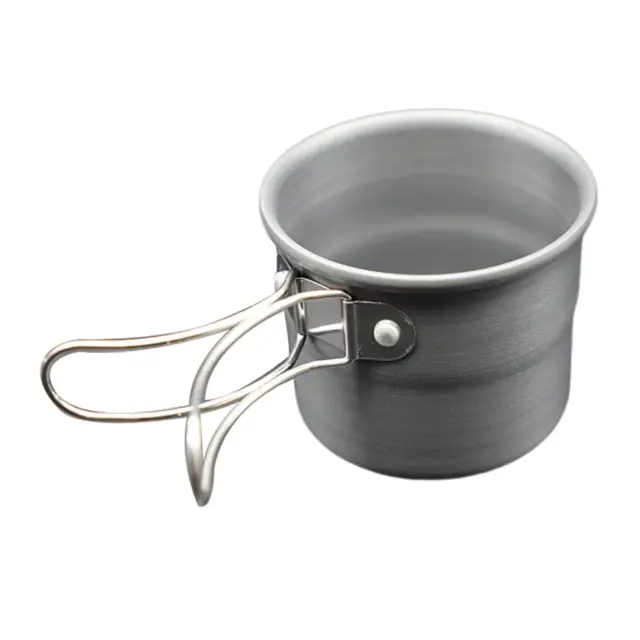 Camping Mug with Foldable Handles Lightweight Portable Pot for Picnic Hiking
