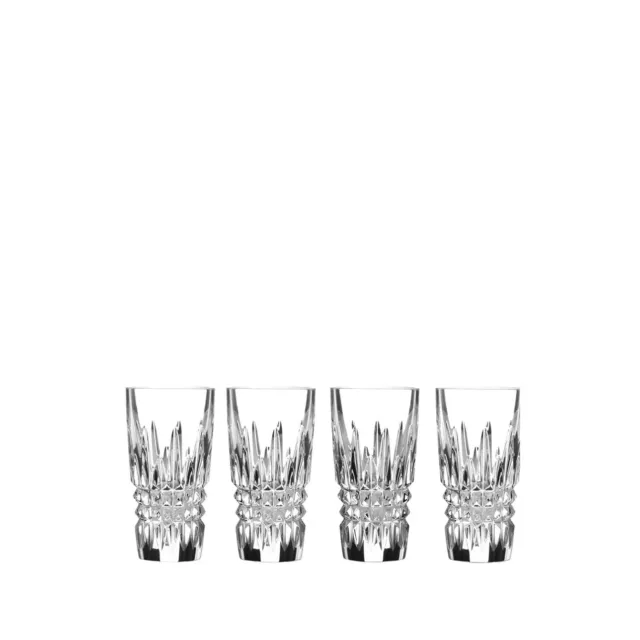 Waterford Crystal Lismore Diamond Vodka Shot Glasses Set of 4 Brand New Boxed