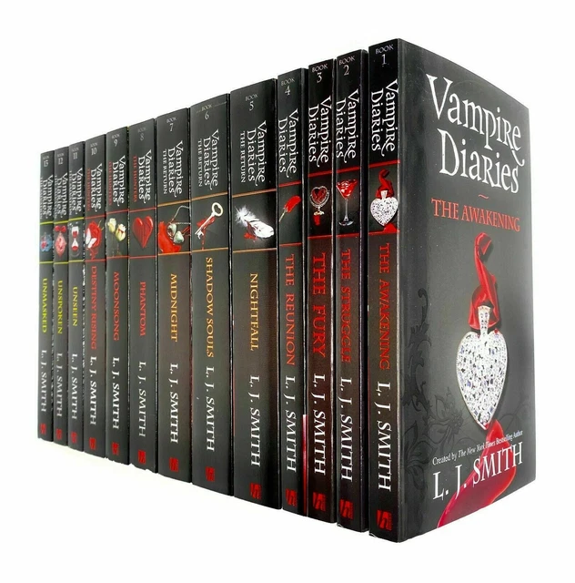 VAMPIRE DIARIES KOMPLETTE Sammlung 13 Bücher Set von L. J. Smith Taschenbuch NEU EUR 49,65