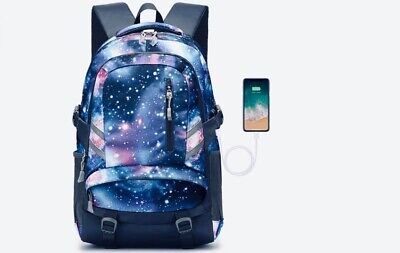OttoBen Filles Garçons Sac à Dos Scolaire Compartiment Multiple Étanche Sacs de Randonnée Poids Léger Grande Capacité Ajustable Unisexe Sac à Dos Décontracté Bleu S 