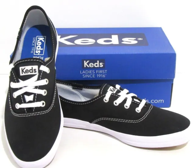 Keds Women's Champion BLACK Canvas Shoe - Choose Size