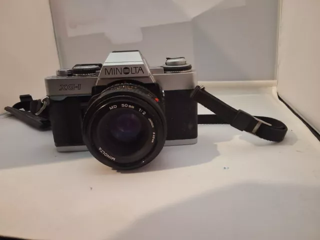 Minolta XG-1 camera, untested, film lever appears to be not working