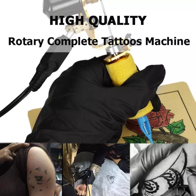 Pro Body Makeup Shader dispositivo portatile tatuaggio girevole per principianti (oro) -it