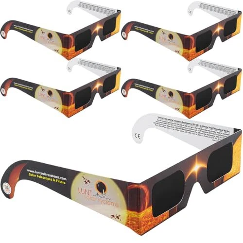 5 PACK ECLIPSE Glasses, NASA Approved 2024, CE and ISO Certified, AAS