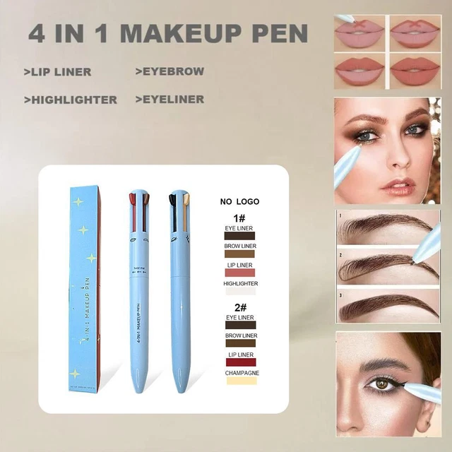 Penna eyeliner labbra esaltatori sopracciglia sdraiata baco da seta 4 in 1 penna eyeliner labbra I6D9
