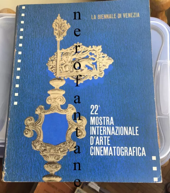 BIENNALE DI VENEZIA 22a MOSTRA INTERNAZIONALE D'ARTE CINEMATOGRAFICA 1961 CINEMA