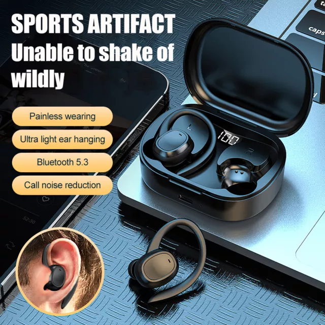Wireless Bluetooth Earphones Headphones Sport Gym Earbuds with Mic Sweatproof AU