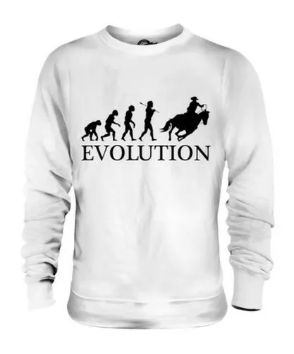 Cowboy Evolution Of Uomo Unisex Maglione Donna Abbigliamento Regalo Divertente