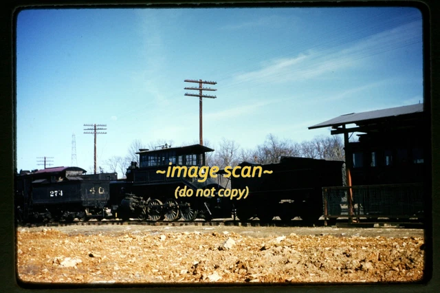 Steam Cars at NMOT Museum St. Louis in 1950's, Kodachrome Slide j17b