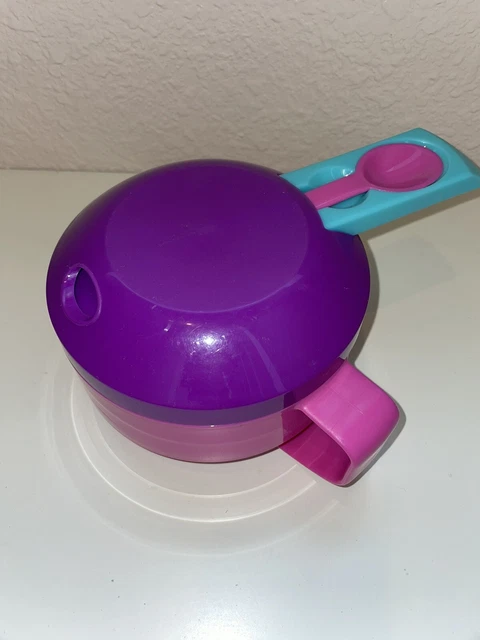 Aladdin Hot or Cold Food Container With Spoon ~ 12 oz~ Pink / Purple  ~BPA Free
