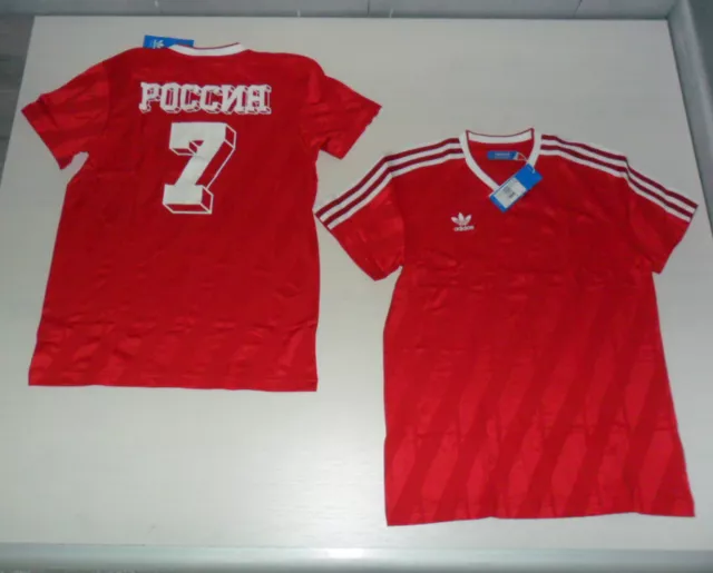 Fw14 10458 Size L Adidas Russia Maglia Maglietta Storica Vintage Shirt Jersey